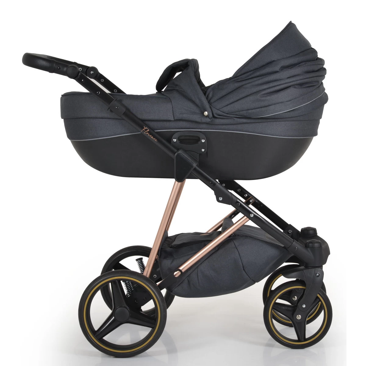 Cangaroo Florence Black 3-in-1 Kinderwagen Incl. Autostoel 109997 - Afbeelding 3