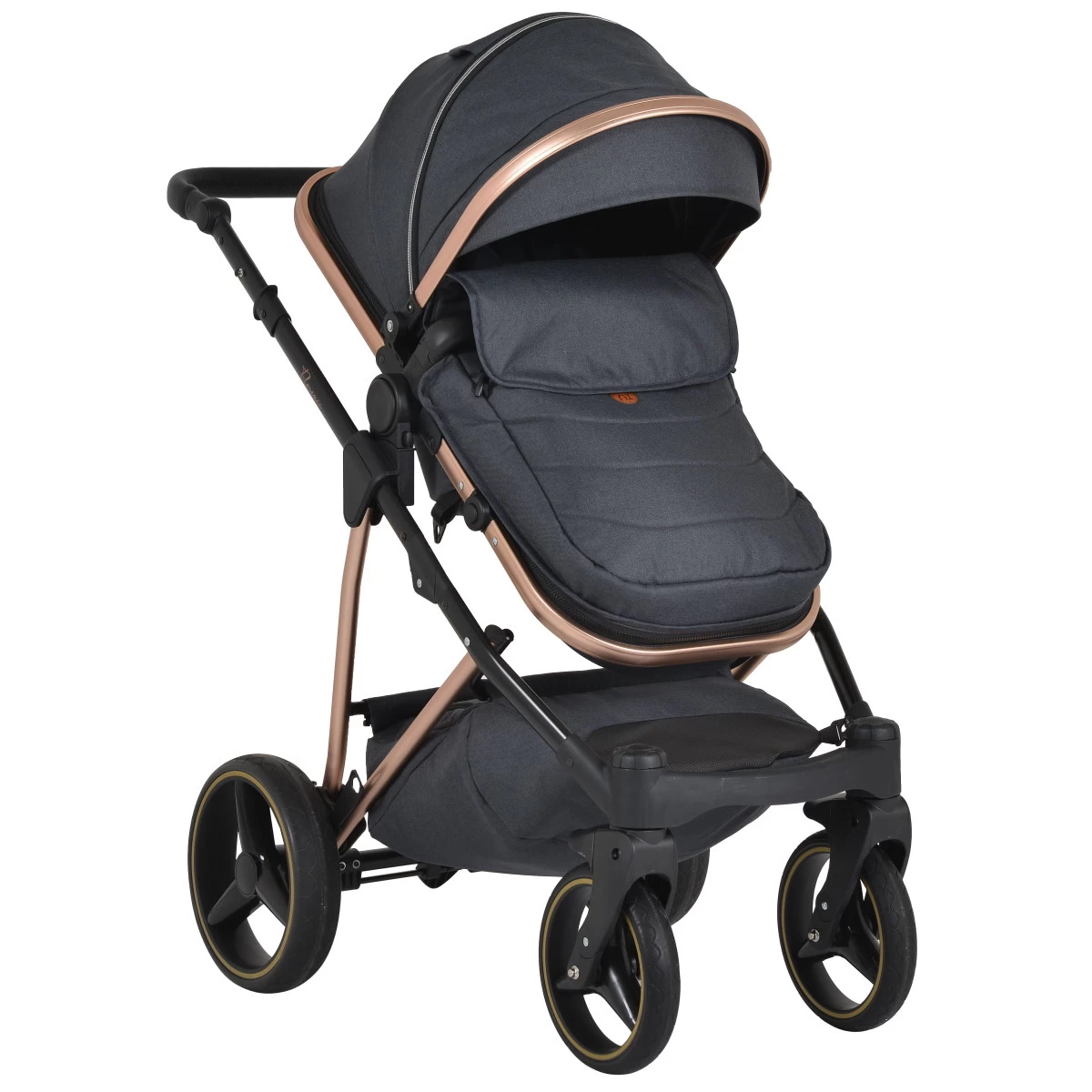 Cangaroo Florence Black 3-in-1 Kinderwagen Incl. Autostoel 109997 - Afbeelding 6