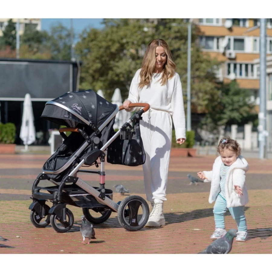 Cangaroo Gala Steel Grey 3-in-1 Combi Kinderwagen Incl. Autostoel - Afbeelding 16