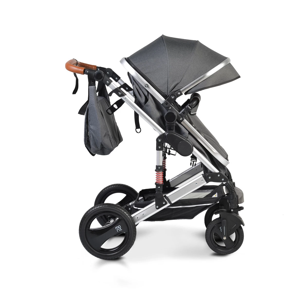 Cangaroo Gala Steel Grey 3-in-1 Combi Kinderwagen Incl. Autostoel - Afbeelding 6