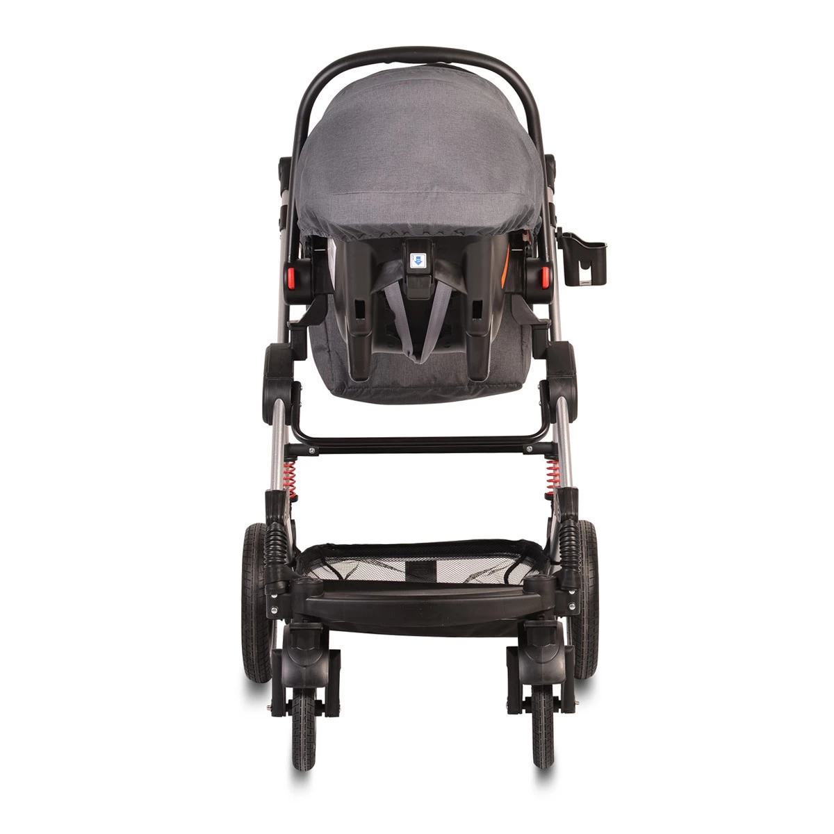 Cangaroo Gala Steel Grey 3-in-1 Combi Kinderwagen Incl. Autostoel - Afbeelding 9