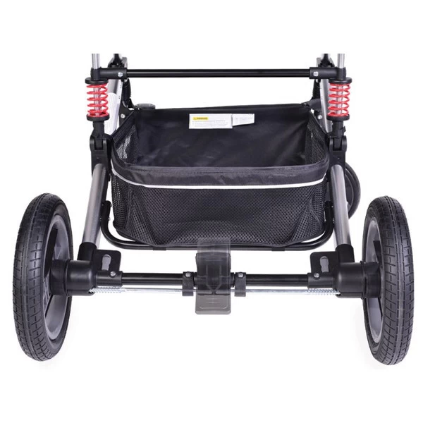 Cangaroo Gala Dark Grey/Silver 3-in-1 Combi Kinderwagen Incl. Autostoel. - Afbeelding 11