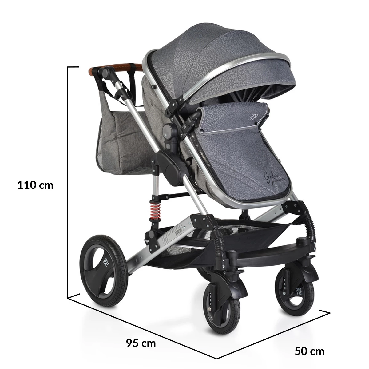 Cangaroo Gala Premium Panther 3-in-1 Combi Kinderwagen Incl. Autostoel - Afbeelding 10