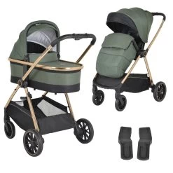 Cangaroo Hydra Green 2-in-1 Kinderwagen Incl. Adapter