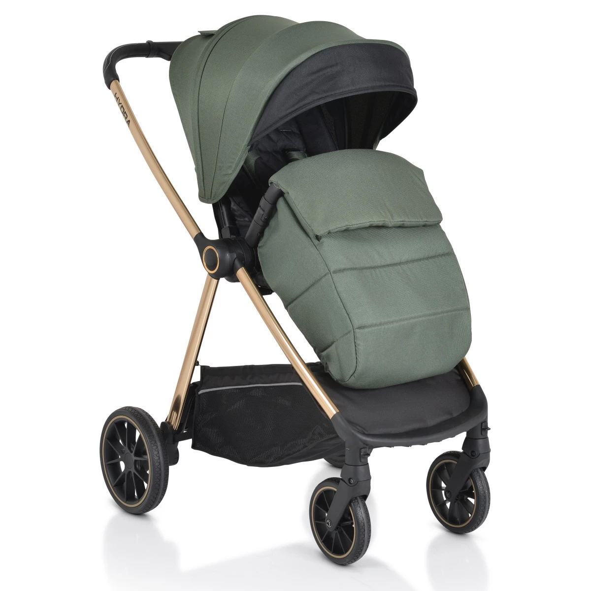 Cangaroo Hydra Green 2-in-1 Kinderwagen Incl. Adapter - Afbeelding 18