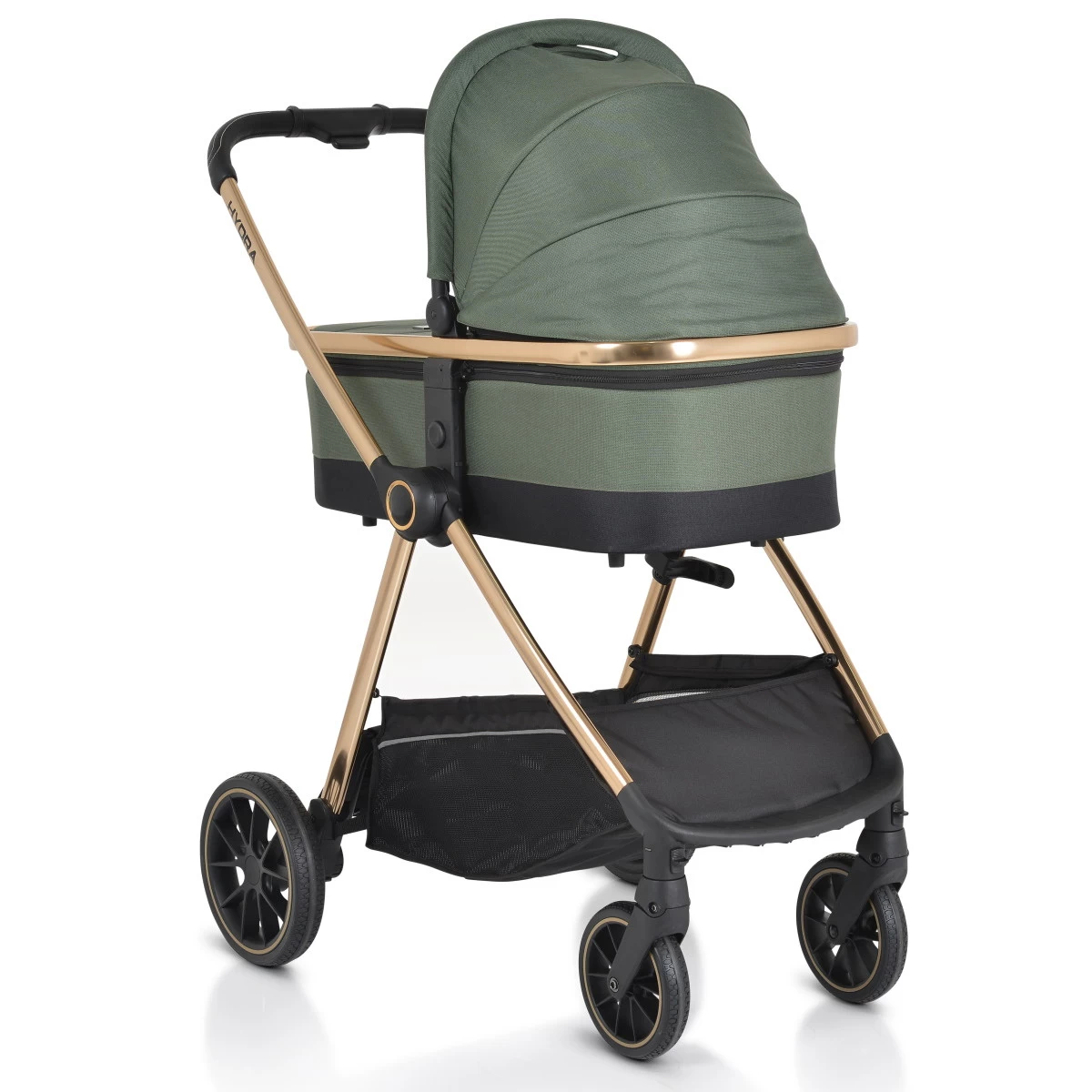 Cangaroo Hydra Green 2-in-1 Kinderwagen Incl. Adapter - Afbeelding 3