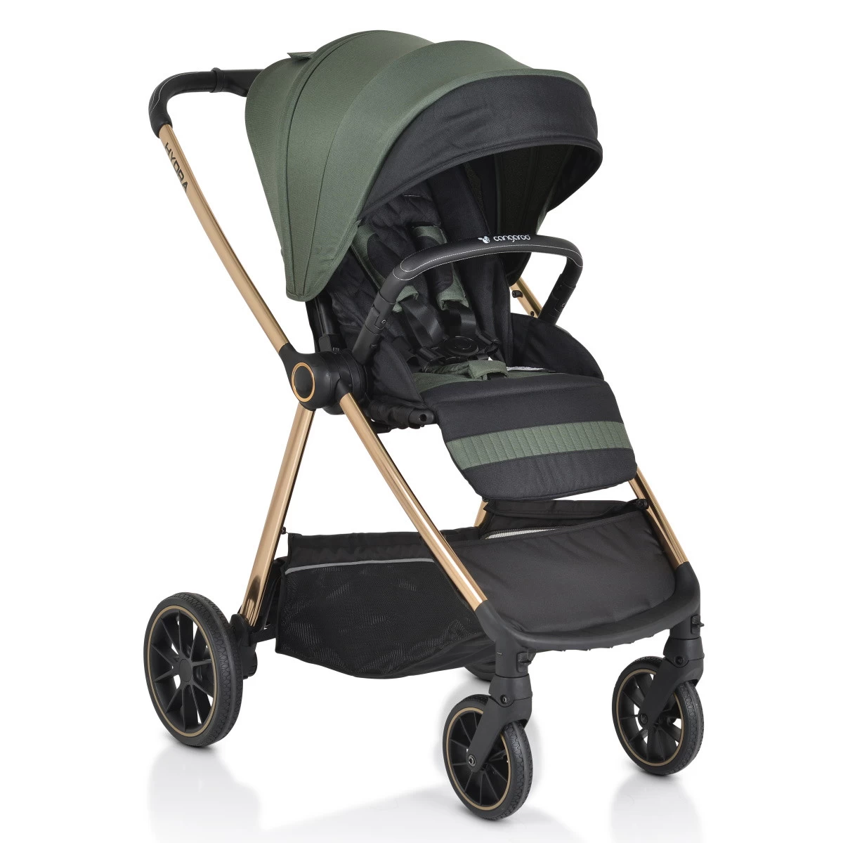 Cangaroo Hydra Green 2-in-1 Kinderwagen Incl. Adapter - Afbeelding 6