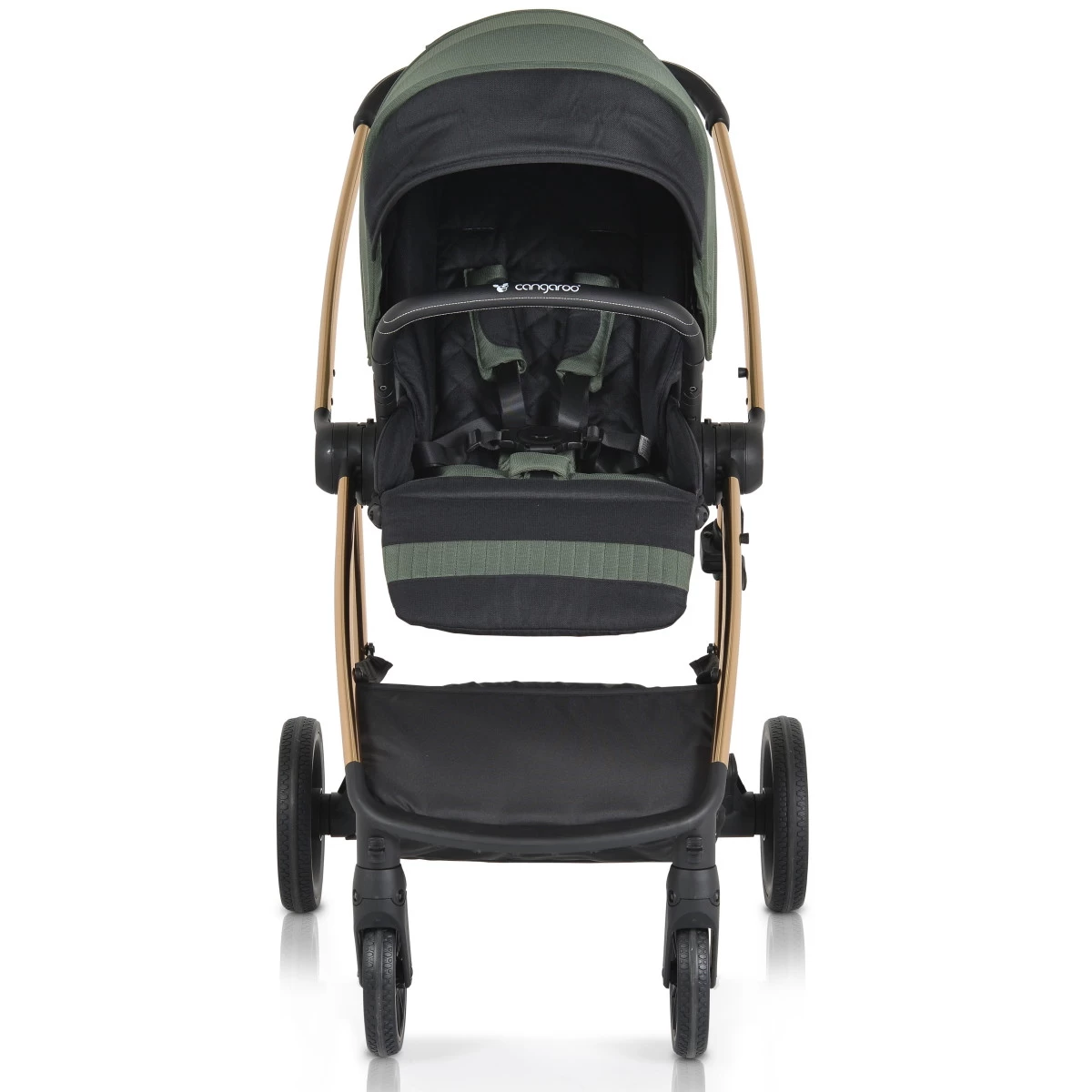 Cangaroo Hydra Green 2-in-1 Kinderwagen Incl. Adapter - Afbeelding 7