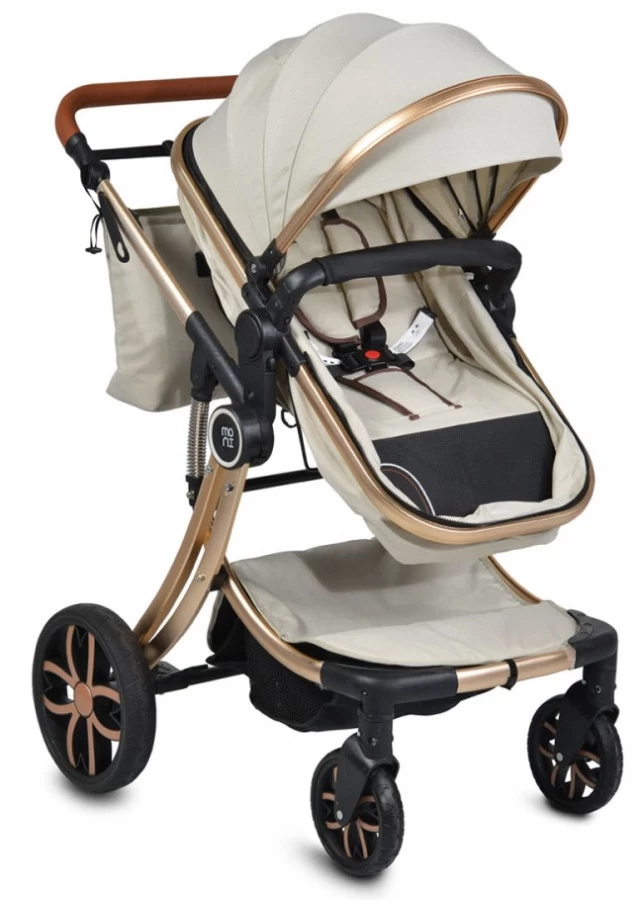 Cangaroo Polly Beige 3-in-1 Combi Kinderwagen Incl. Autostoel - Afbeelding 2