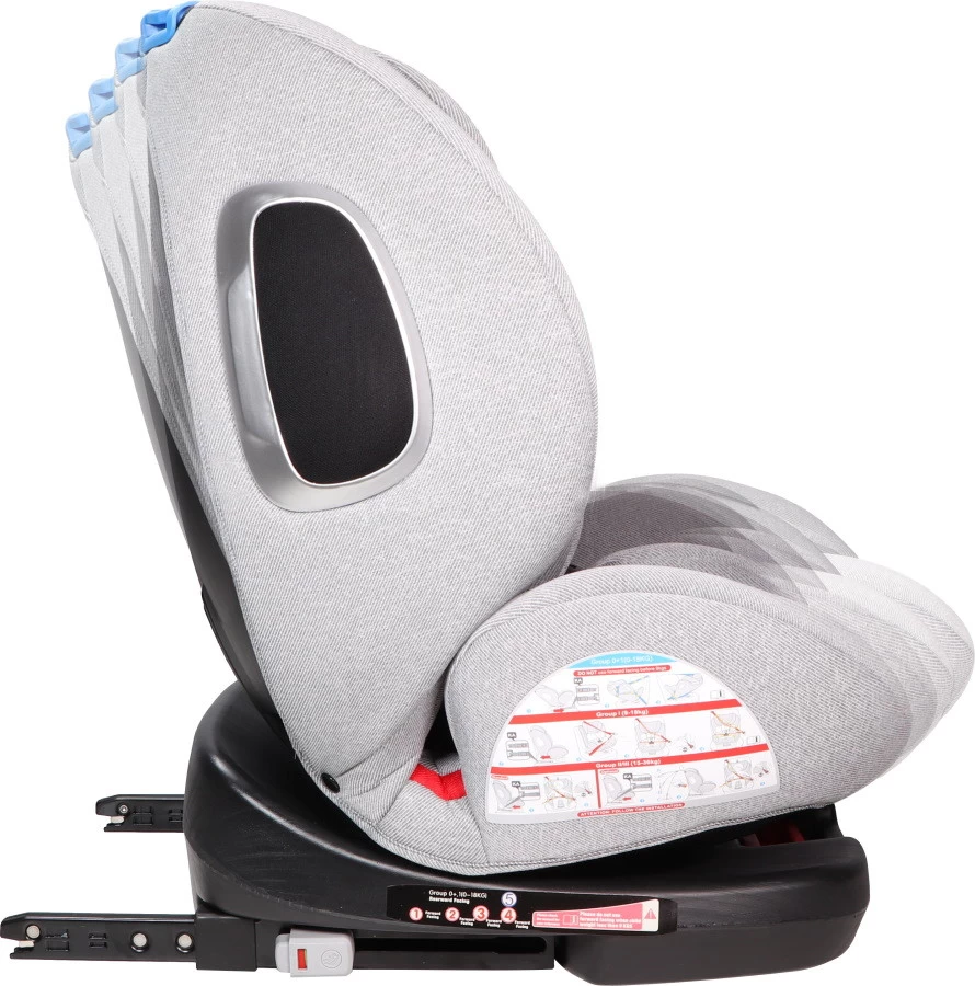 Ding Cruz Light Grey 360° Isofix Autostoel 0-36kg DI-101921 - Afbeelding 2