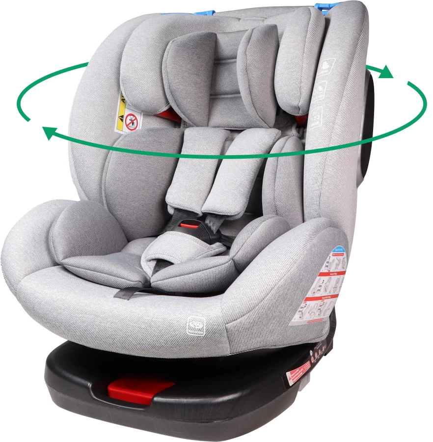 Ding Cruz Light Grey 360° Isofix Autostoel 0-36kg DI-101921