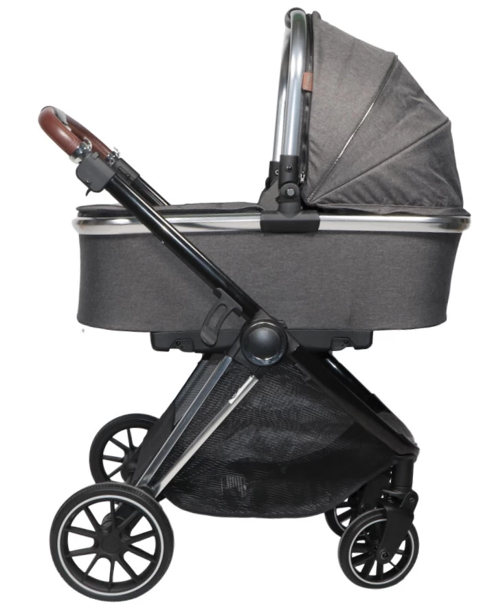 Ding Fenix Grey/Silver 3-in-1 Combi Kinderwagen Incl. Autostoel - Afbeelding 11