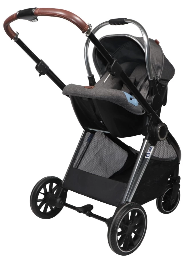 Ding Fenix Grey/Silver 3-in-1 Combi Kinderwagen Incl. Autostoel - Afbeelding 13