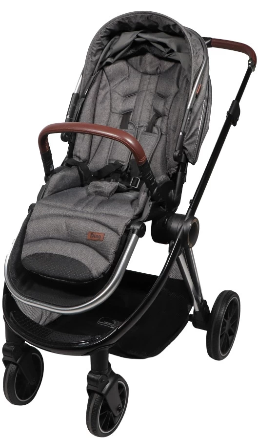 Ding Fenix Grey/Silver 3-in-1 Combi Kinderwagen Incl. Autostoel - Afbeelding 2
