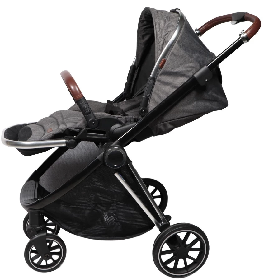 Ding Fenix Grey/Silver 3-in-1 Combi Kinderwagen Incl. Autostoel - Afbeelding 7
