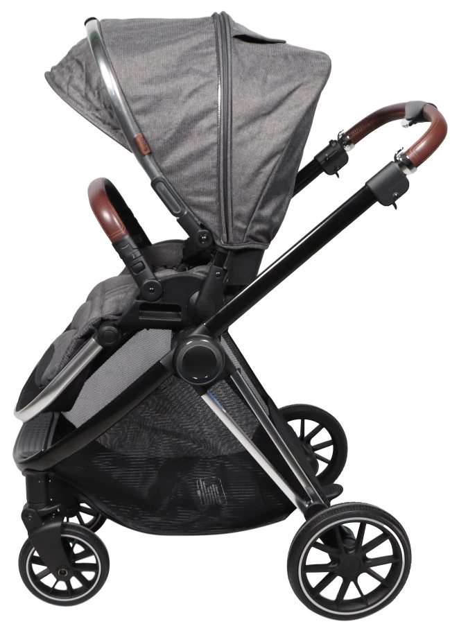 Ding Fenix Grey/Silver 3-in-1 Combi Kinderwagen Incl. Autostoel - Afbeelding 8