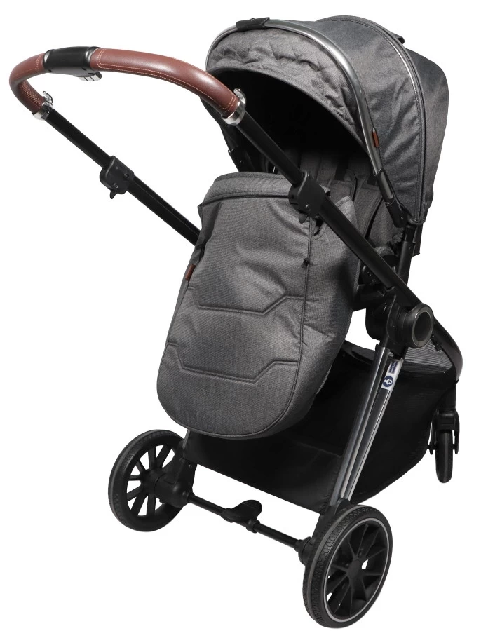 Ding Fenix Grey/Silver 3-in-1 Combi Kinderwagen Incl. Autostoel - Afbeelding 9