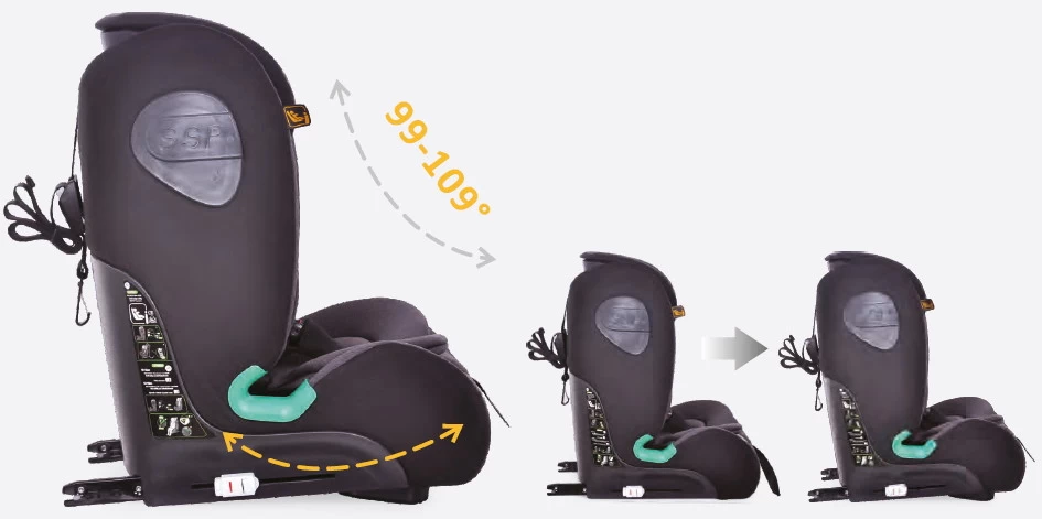 Ding York Grey Leather I-Size Autostoel 9-36 Kg K63 - Afbeelding 9