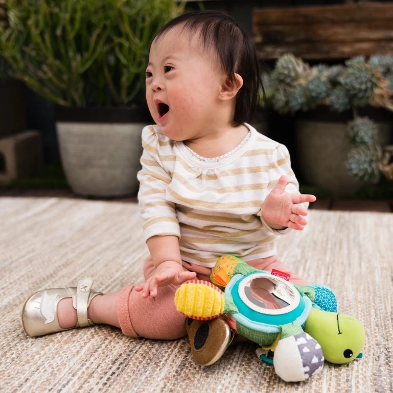 Infantino Go Gaga Mirror Pal Turtle Spiegel BK-216003 - Afbeelding 4