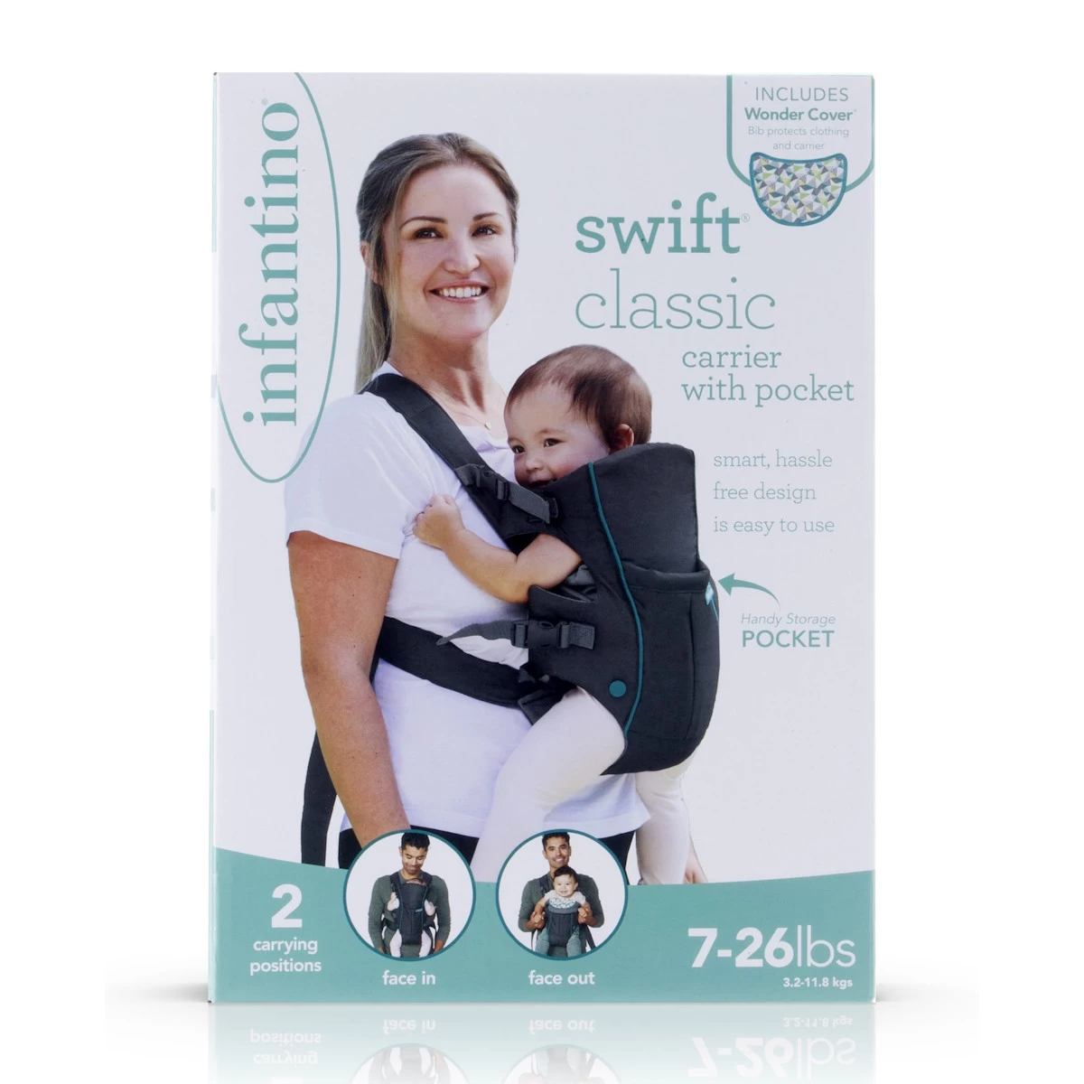 Infantino Swift Classic Grey Draagzak BK-300105 - Afbeelding 13