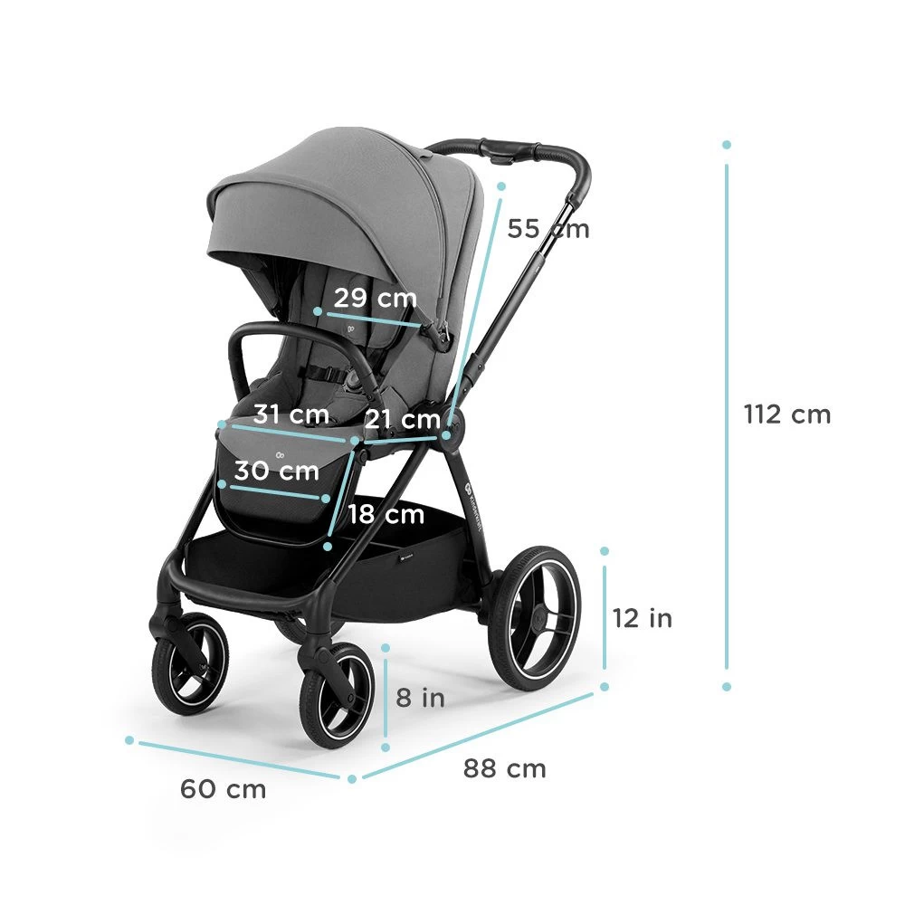 Kinderkraft Nea Midnight Black 2-in-1 Kinderwagen KSNEA000BLK2000 - Afbeelding 16