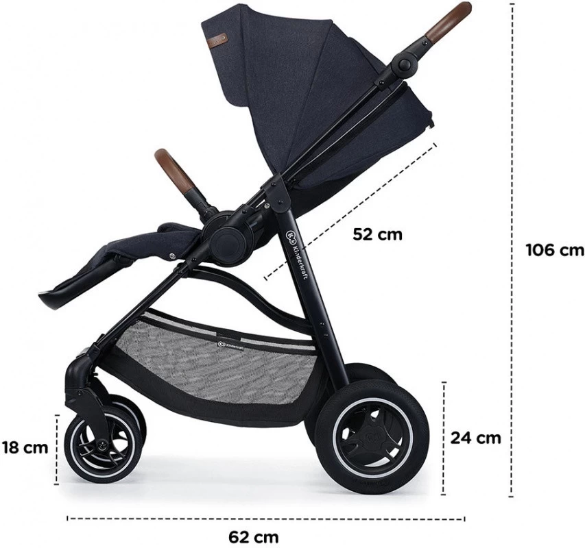 Kinderkraft All Road Ash Grey Wandelwagen KKWALROAGR0000 - Afbeelding 18