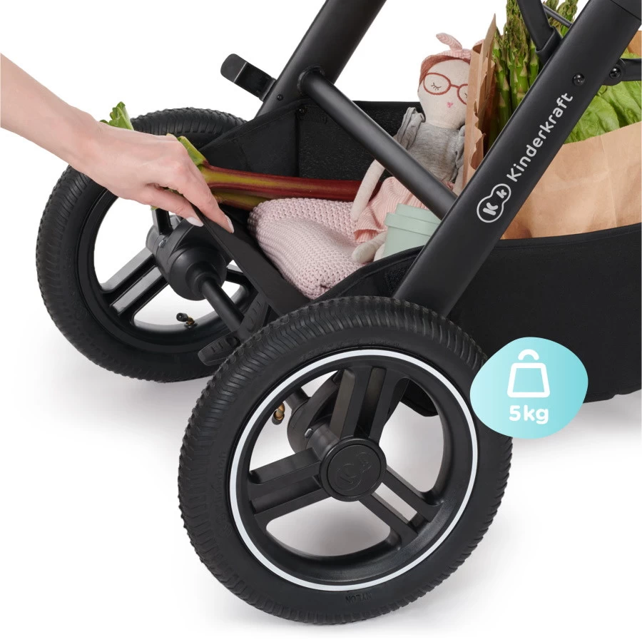 Kinderkraft B-Tour Deep Black 3-in-1 Combi Kinderwagen Incl. Autostoel KSBTOU00BLK3000 - Afbeelding 16