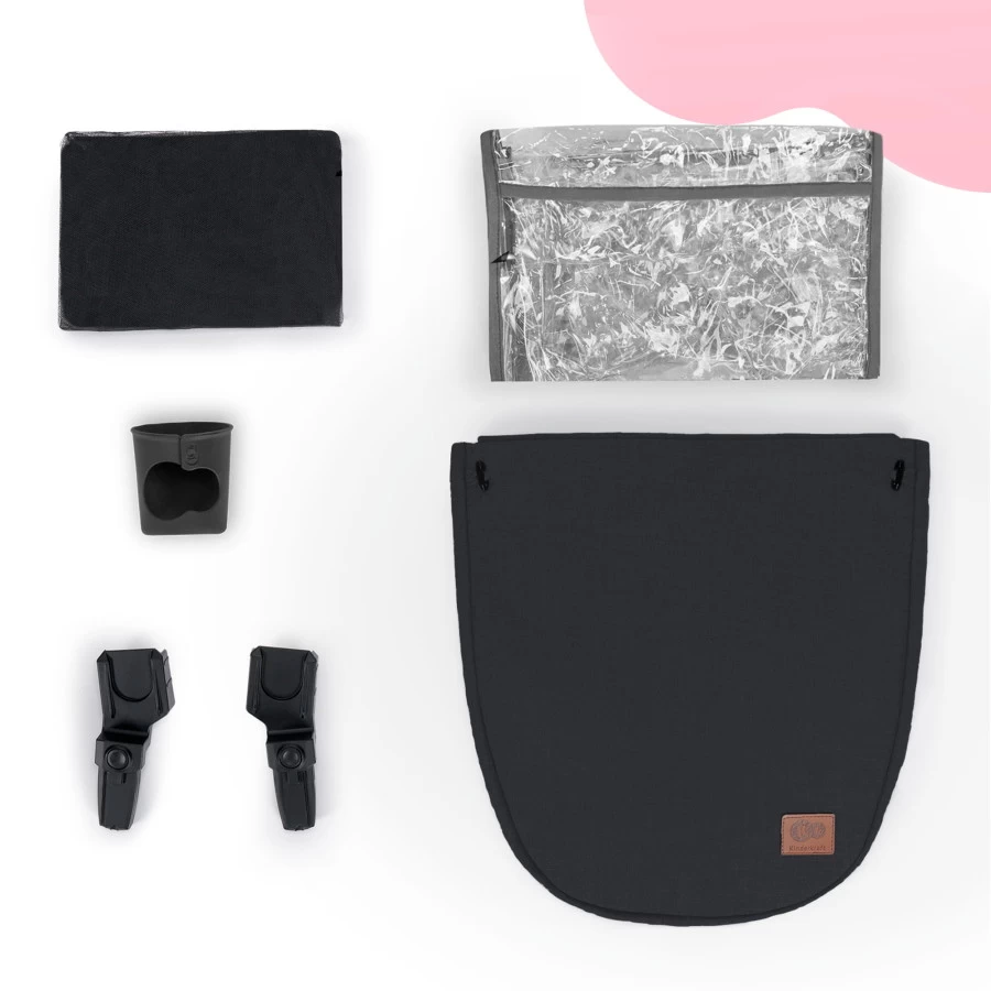 Kinderkraft B-Tour Deep Black 3-in-1 Combi Kinderwagen Incl. Autostoel KSBTOU00BLK3000 - Afbeelding 19