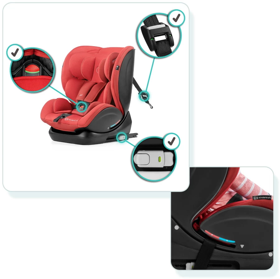 Kinderkraft MyWay Black 0-36 Kg Isofix Autostoel MWAYBLK - Afbeelding 13