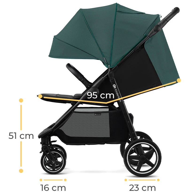 Kinderkraft Route Platinum Grey Wandelwagen KSROUT00GRY0000 - Afbeelding 10
