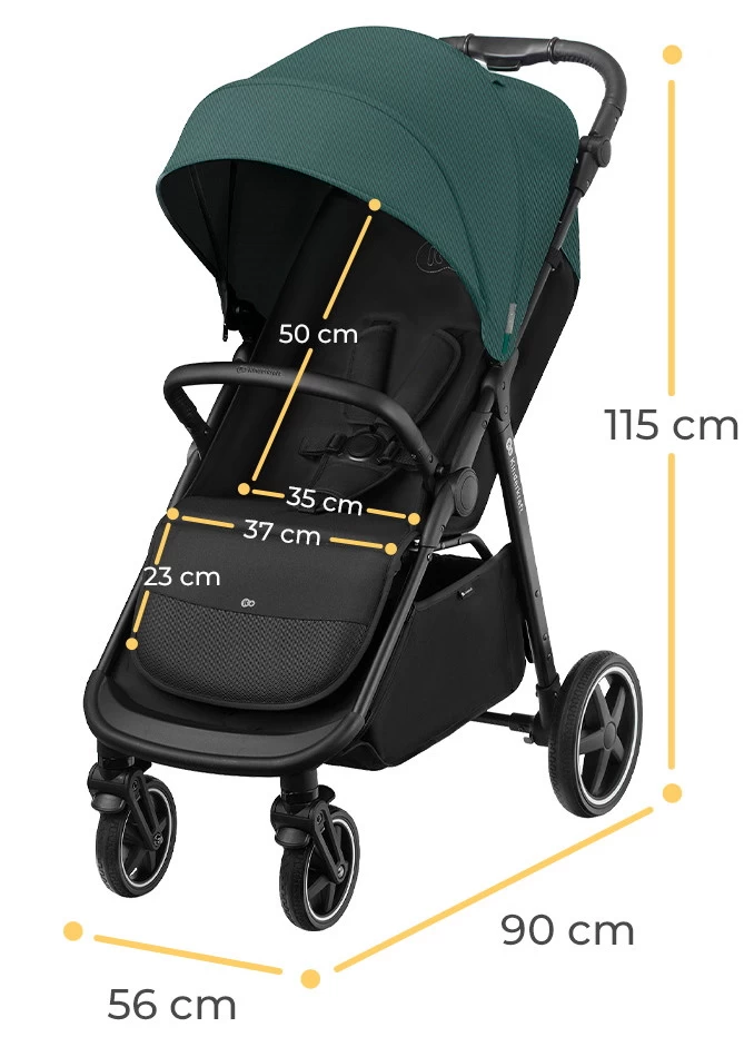 Kinderkraft Route Platinum Grey Wandelwagen KSROUT00GRY0000 - Afbeelding 9