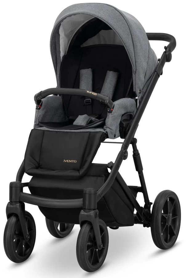 Kunert Ivento Black Deep Graphite 2-in-1 Kinderwagen IVE-09-BLACK - Afbeelding 3