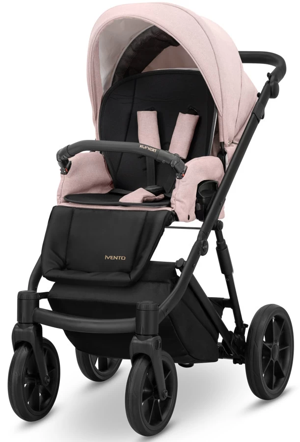 Kunert Ivento Black Smoky Pink 2-in-1 Kinderwagen IVE-11-BLACK - Afbeelding 3