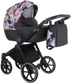 Kunert Talisman Black Flowers 2-in-1 Kinderwagen TA-01-BLACK