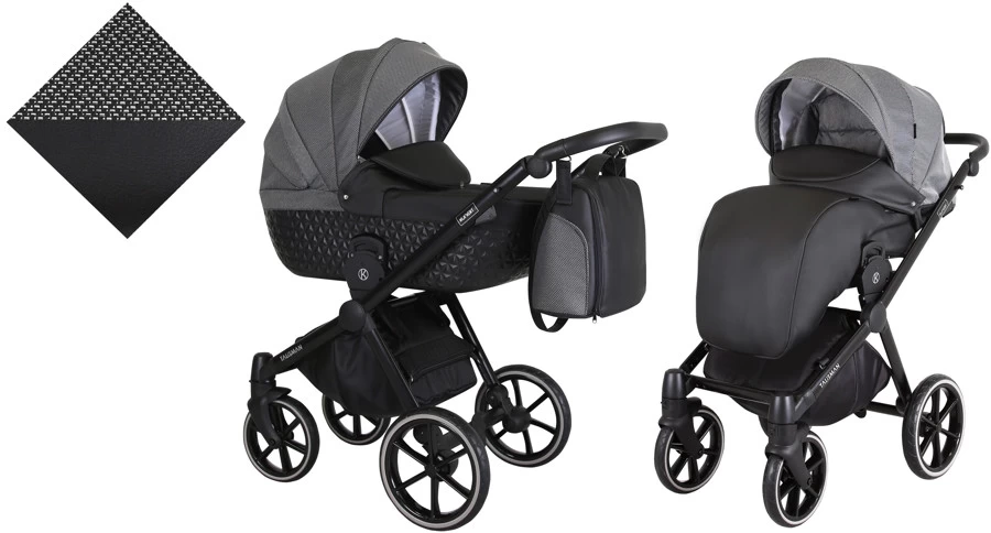 Kunert Talisman Black Pepper 2-in-1 Kinderwagen TA-06-BLACK - Afbeelding 2