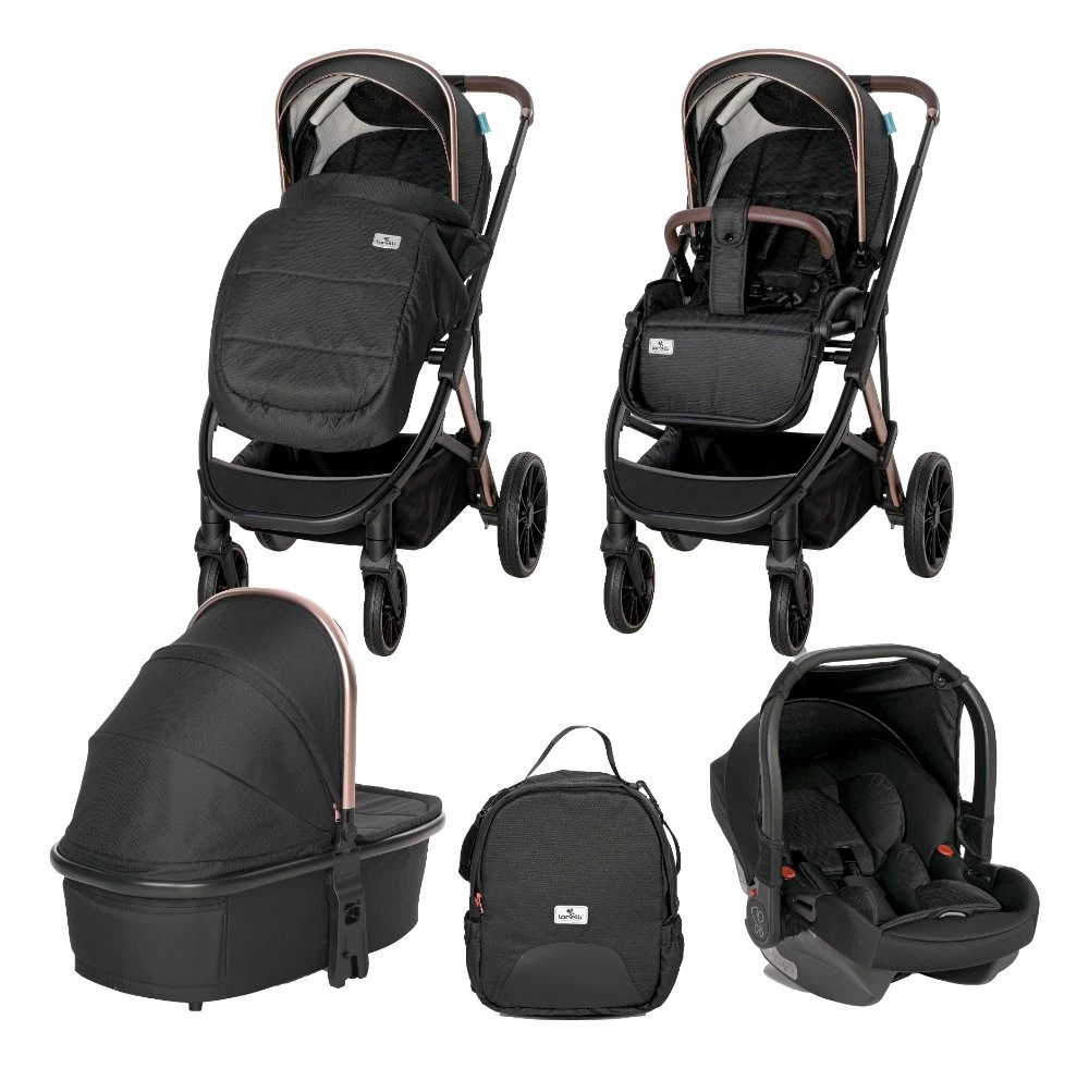 Lorelli Aria Black 3-in-1 Kinderwagen Incl. Autostoel 1002177-2352 - Afbeelding 2