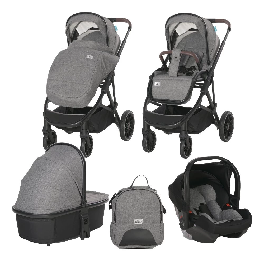 Lorelli Aria Grey 3-in-1 Kinderwagen Incl. Autostoel 1002177-2325 - Afbeelding 2