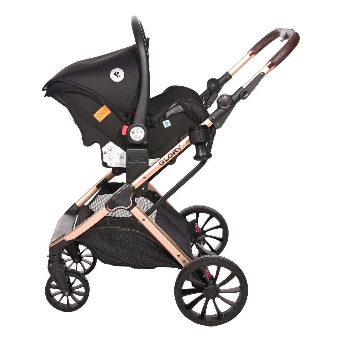 Lorelli Glory Black Diamonds 3-in-1 Combi Kinderwagen Incl. Autostoel 1002176-2304 - Afbeelding 10