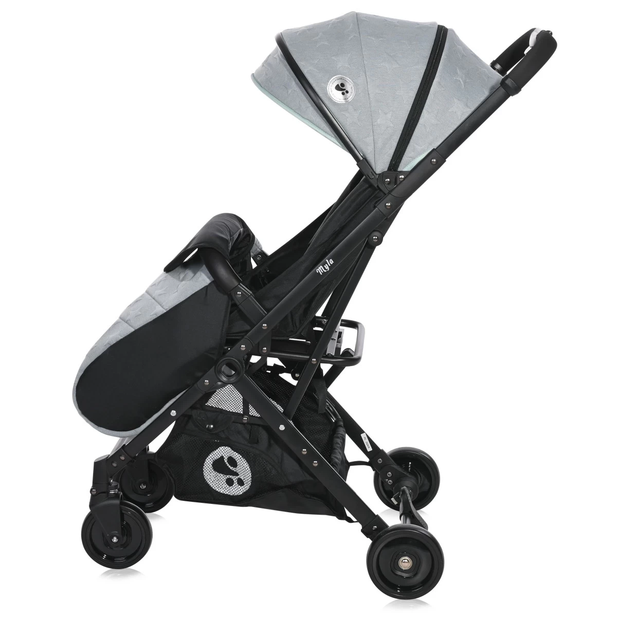 Lorelli Myla Silver Blue Stars Wandelwagen 1002159-2149 - Afbeelding 3