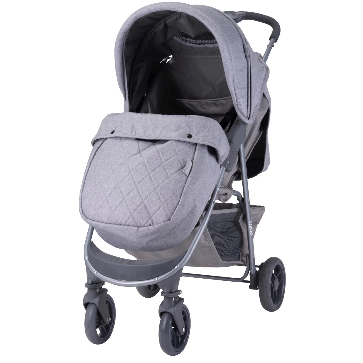 Lorelli Olivia Basic Cool Grey Wandelwagen 1002186-2386 - Afbeelding 2
