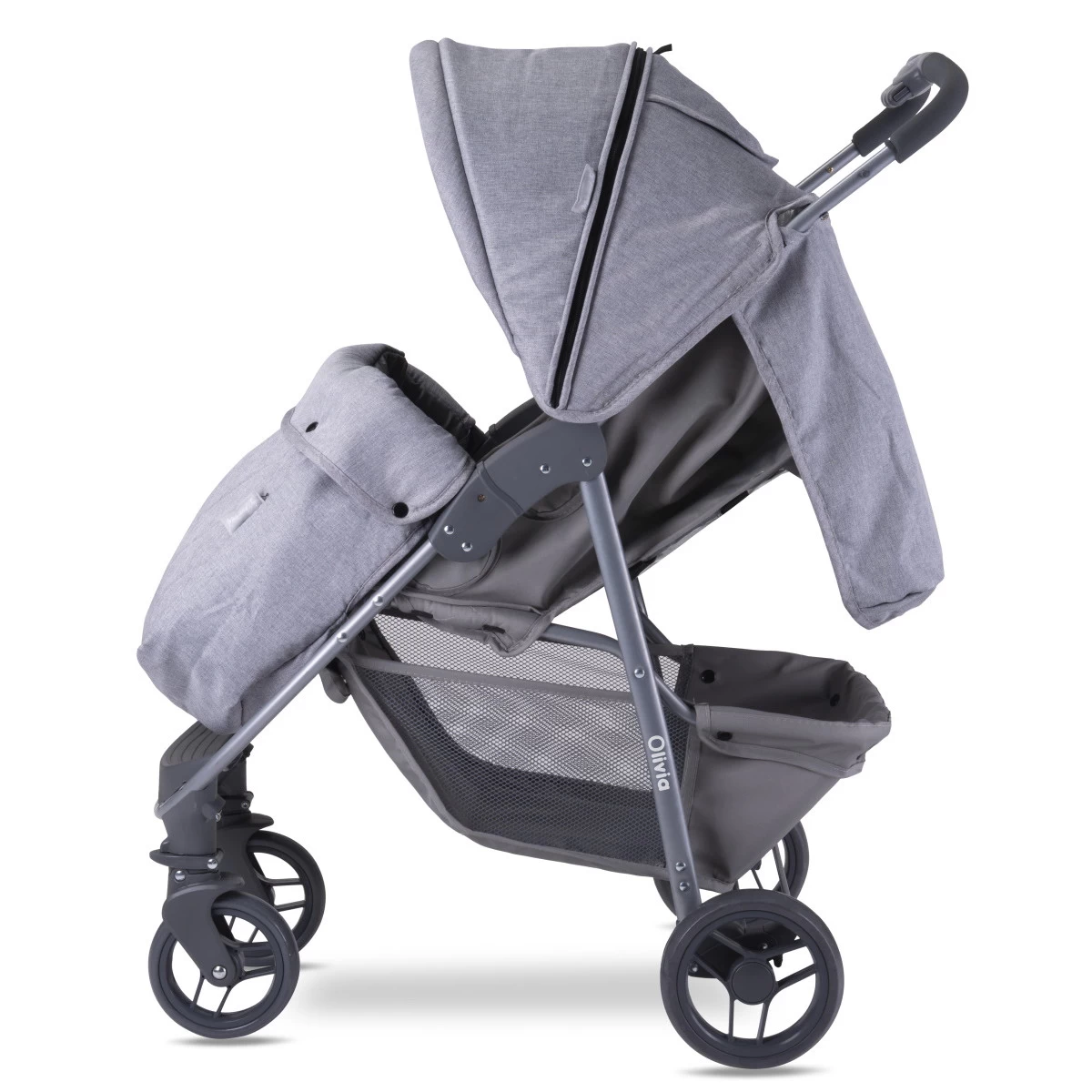 Lorelli Olivia Basic Cool Grey Wandelwagen 1002186-2386 - Afbeelding 3