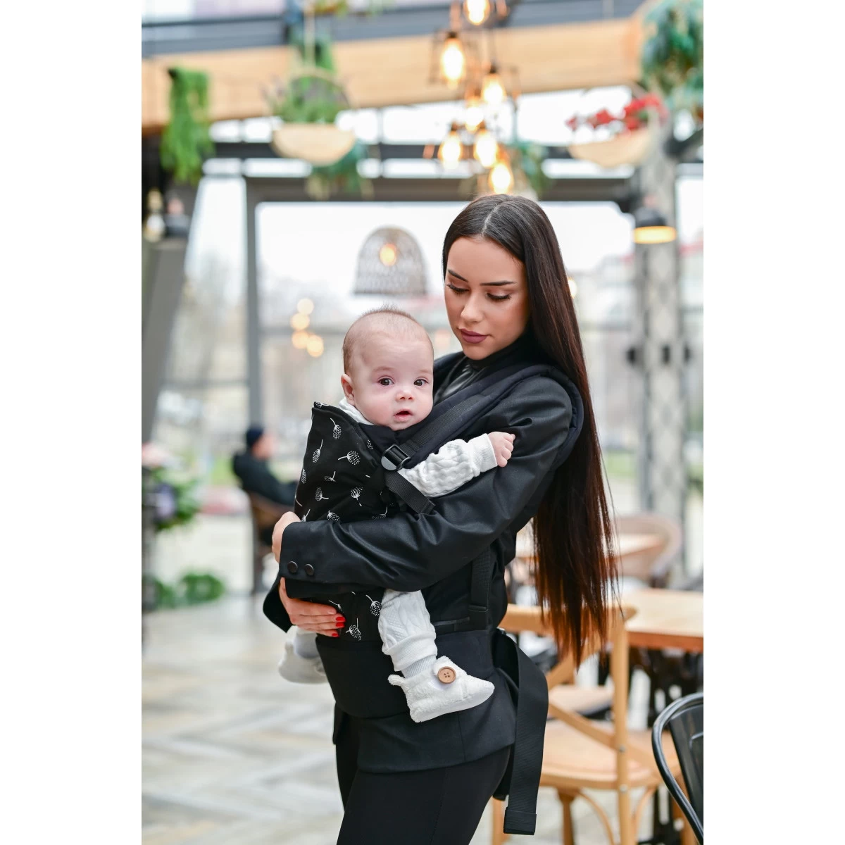 Lorelli Wally Black Floral Ergonomische Draagzak 1001016-0002 - Afbeelding 6