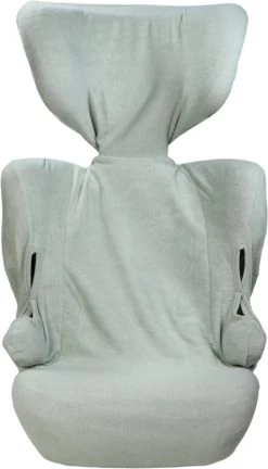 MamaLoes Badstof Stone Green Groep 2/3 Autostoelhoes ML6487