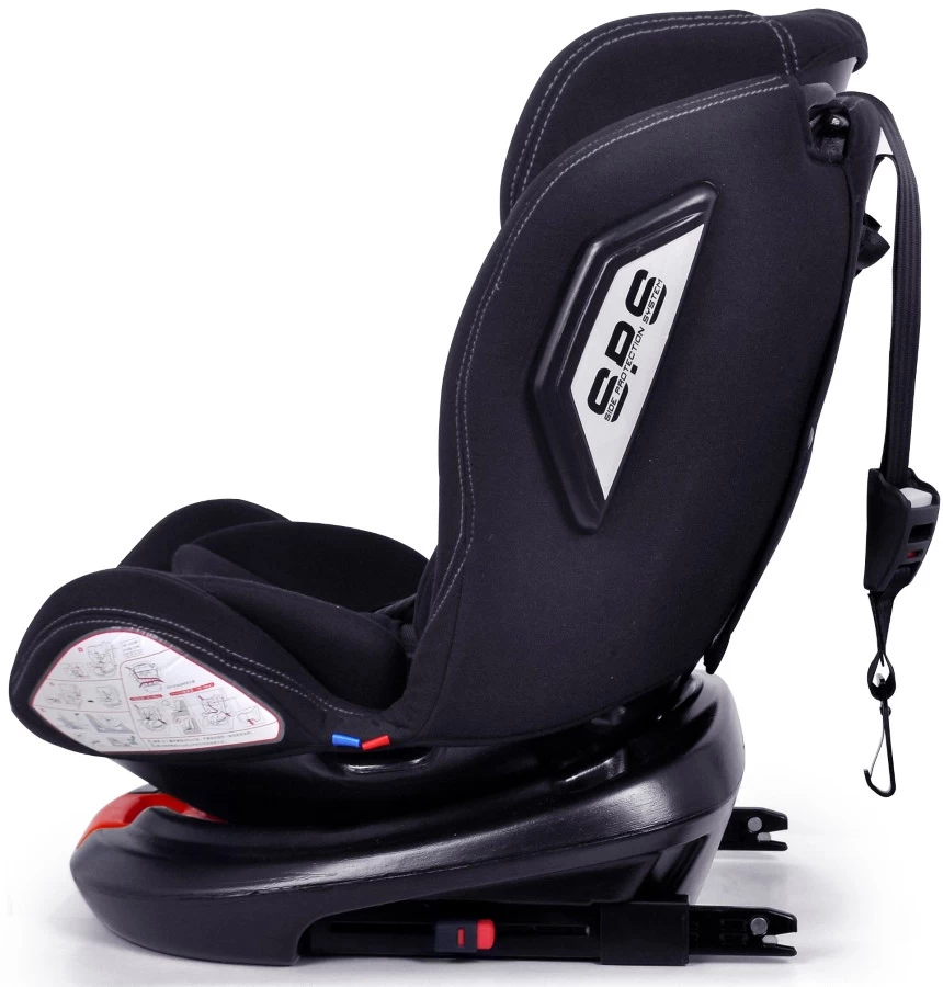 Ding Zeno 360° SPS Zwart Autostoel 0-36kg CS008 - Afbeelding 4