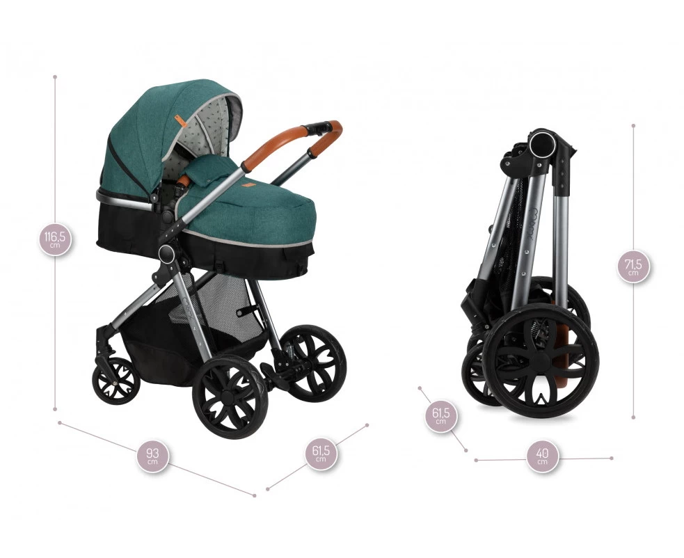 Momi Limuru Green 2-in-1 Combi Kinderwagen WOSP00028 - Afbeelding 15