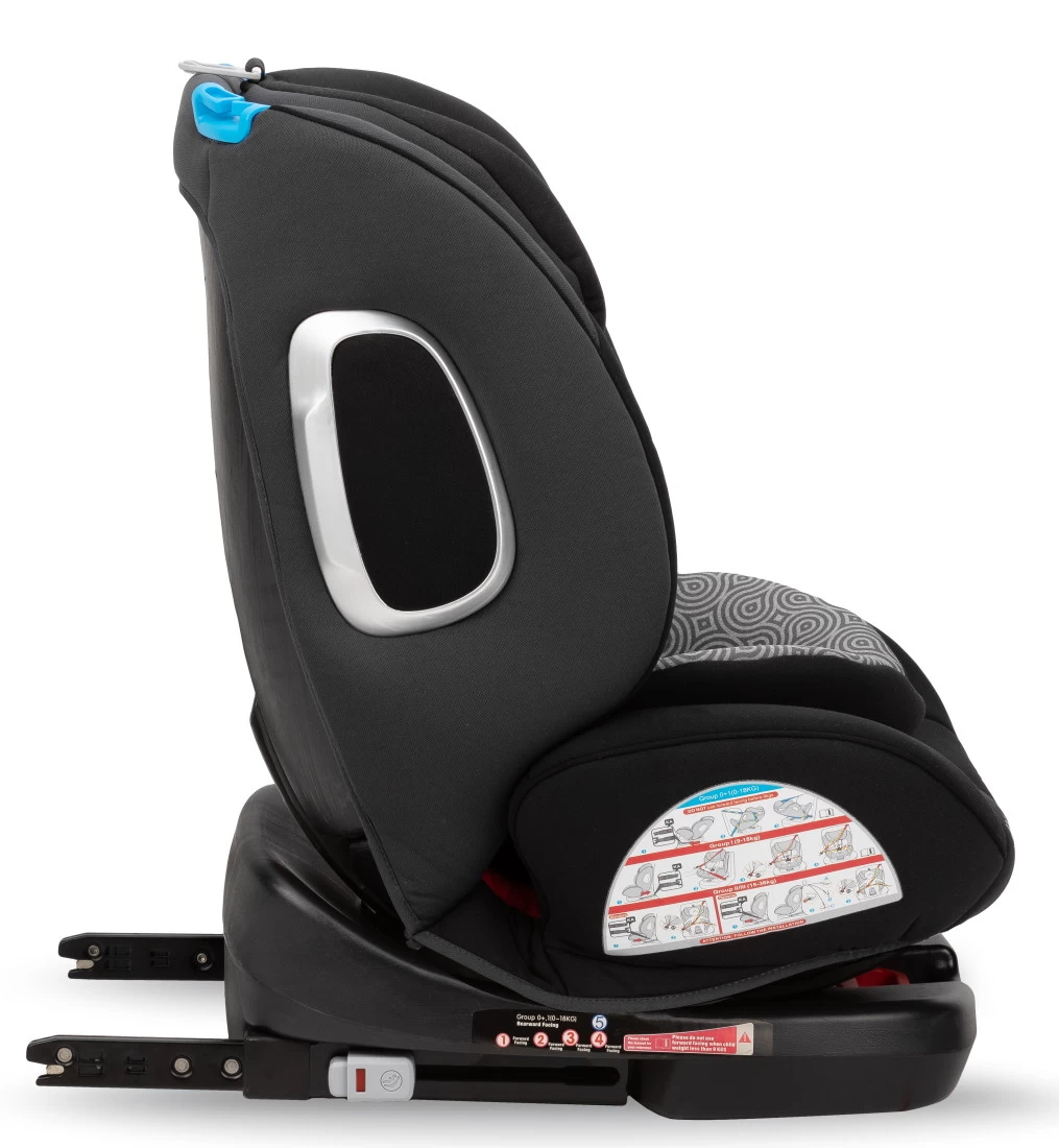 Momi Tordi Zwart Isofix 360° 0-36 Kg Autostoel FOSA00016 - Afbeelding 4