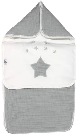 Petit Villain Hydrofiel Grijs Universele Autostoel Voetenzak