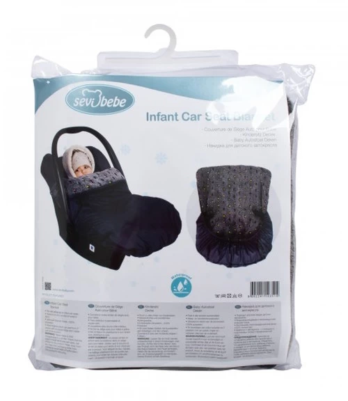 Sevibaby Grijs Groep 0 Universele Autostoel Voetenzak 351 - Afbeelding 4