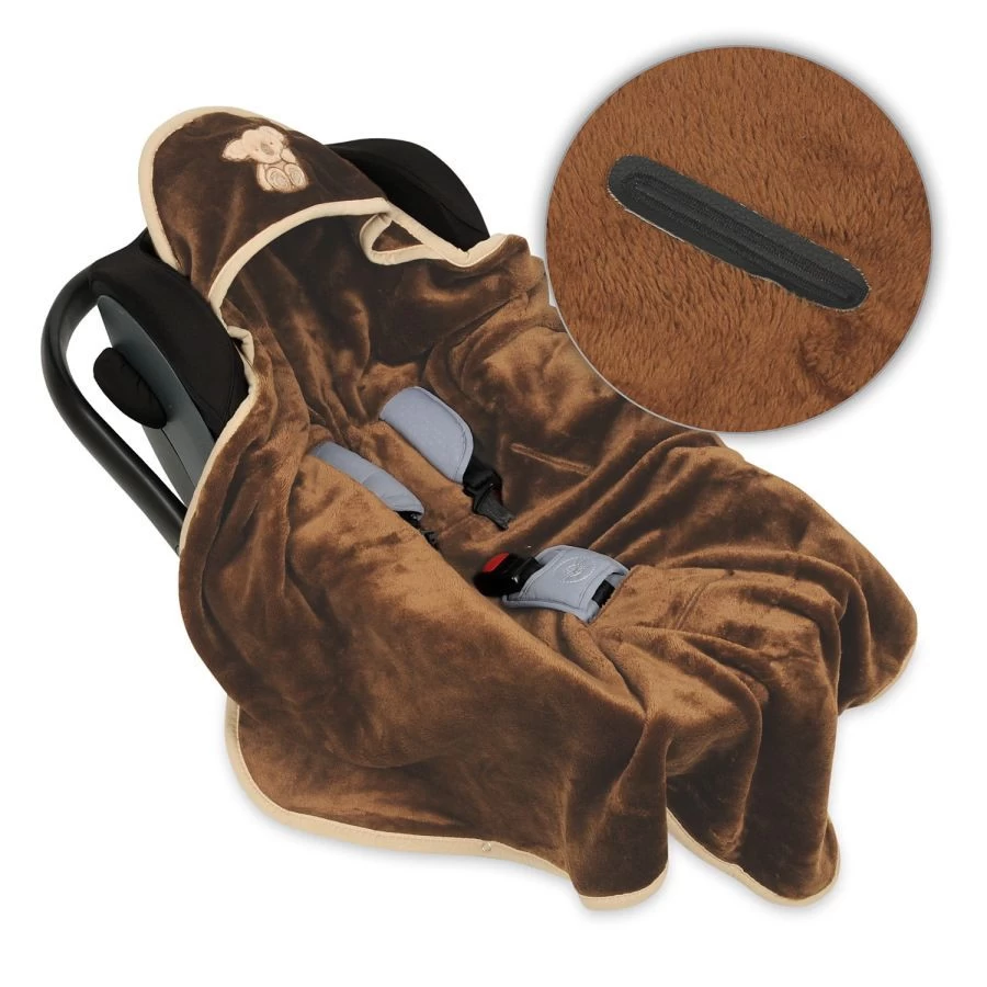 Babymatex Koala Bruin 95x95 Cm Microvezel Wikkeldeken Voor Autostoel TB0149_17 - Afbeelding 5