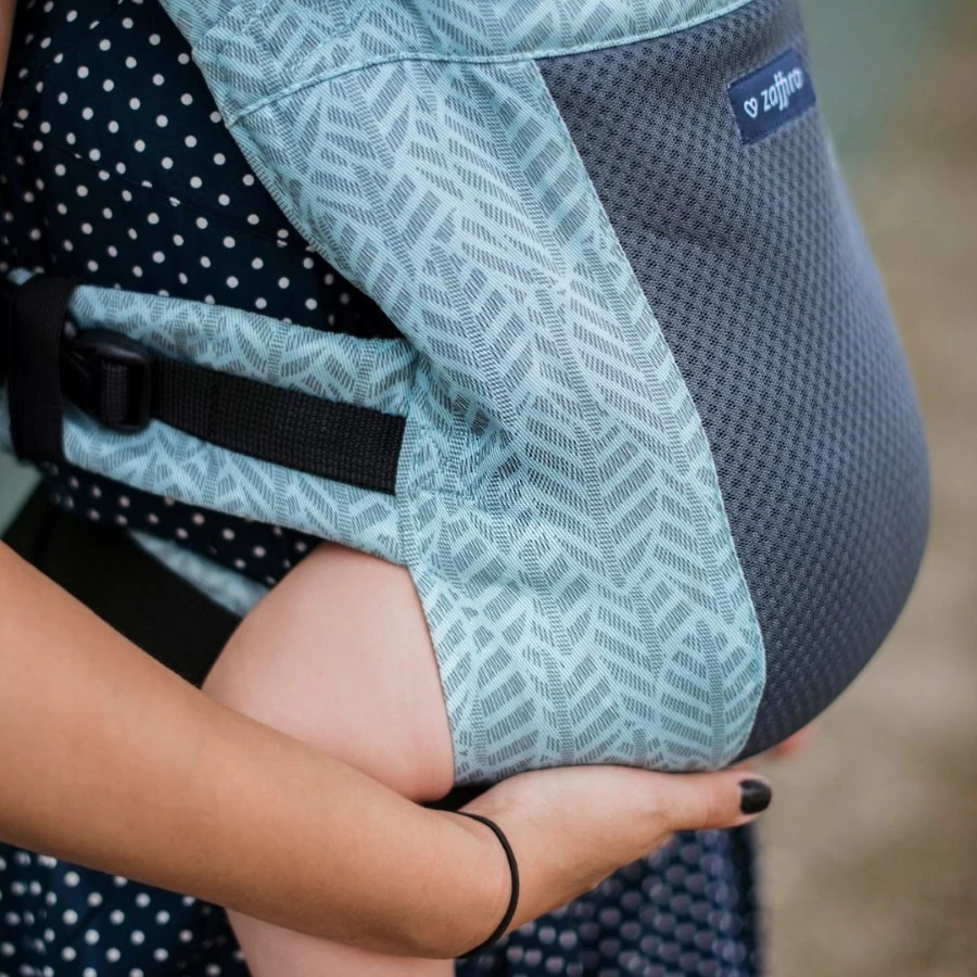 Zaffiro City Air Beige Leaves Ergonomische Draagzak 7398 - Afbeelding 10